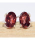 Clous d'oreilles Grenat rouge facetté Bijoux en Grenat cwa38