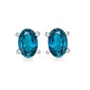 Clous d'oreilles Topaze London facettée-ak Bijoux en Topaze CWA40