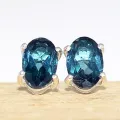 Clous d'oreilles Topaze London facettée-ak - Bijoux en Topaze