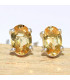 Boucles d'oreilles clous en Citrine facettée Bijoux en Citrine CWA41