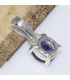 Petit pendentif Iolite facettée rond Bijoux en Iolites ou Cordiérite CWA46