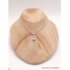 Petit Pendentif en pierre Morganite facettée Bijoux en Morganite CWA48