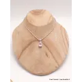 Petit Pendentif Pierre naturelle Morganite facettée - Bijoux en Morganite