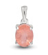 Petit Pendentif en pierre Morganite facettée Bijoux en Morganite CWA48