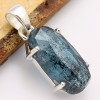Pendentif Cyanite mousse bleu sarcelles facettée Pendentifs pierres naturelles CWA49