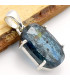 Pendentif en Cyanite mousse bleu sarcelles facettée Pendentifs pierres naturelles CWA49.1