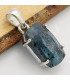 Pendentif en pierre Cyanite mousse bleu sarcelles facettée Pendentifs pierres naturelles CWA49.2