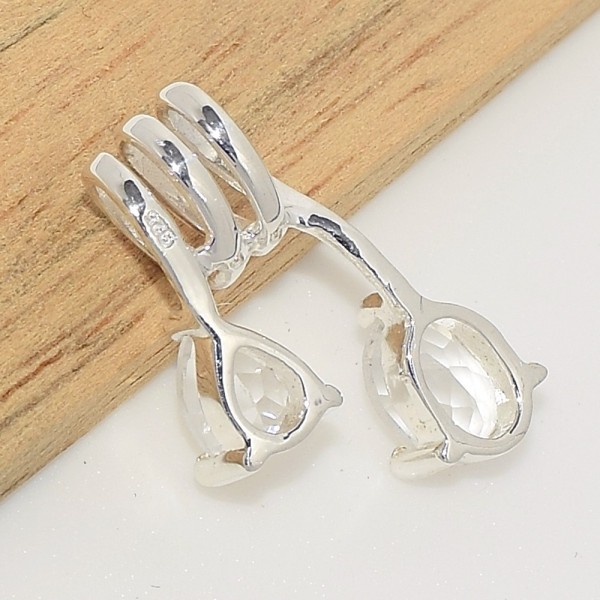 Pendentif design en Cristal de Roche facetté Pendentifs pierres naturelles CWA50