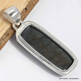 Pendentif Labradorite Spectrolite rectangulaire allongé Pendentifs pierres naturelles CWA30.1
