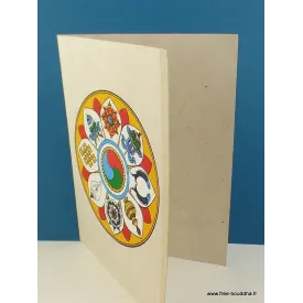 Carte postale bouddhiste Manjushri + enveloppe - Cartes postales bouddhistes