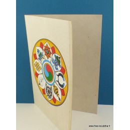 Carte postale bouddhiste Tara Verte + enveloppe Cartes postales bouddhistes CPV4