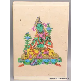 Carte postale bouddhiste Tara Verte + enveloppe - Cartes postales bouddhistes