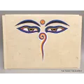 Carte postale bouddhiste Yeux du Bouddha + enveloppe - Cartes postales bouddhistes