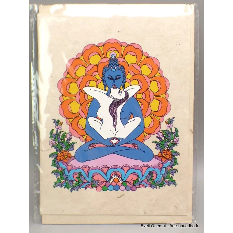 Carte postale bouddhiste Shakti + enveloppe - Cartes postales bouddhistes