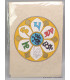 Carte postale bouddhiste Mantra de Chenrezi + enveloppe Cartes postales bouddhistes CPV9