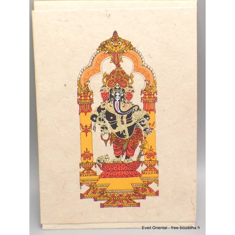 Carte postale bouddhiste Sri Ganesh + enveloppe Cartes postales bouddhistes CPV11