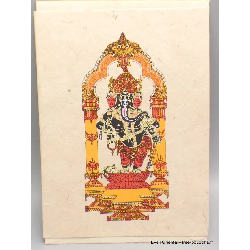Carte postale bouddhiste Sri Ganesh + enveloppe - Cartes postales bouddhistes