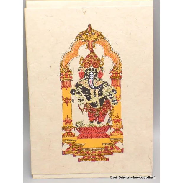 Carte postale bouddhiste Sri Ganesh + enveloppe - Cartes postales bouddhistes