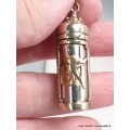 Bijou tibétain pendentif tube poison Om tibétain Pendentifs Ghau TUB3