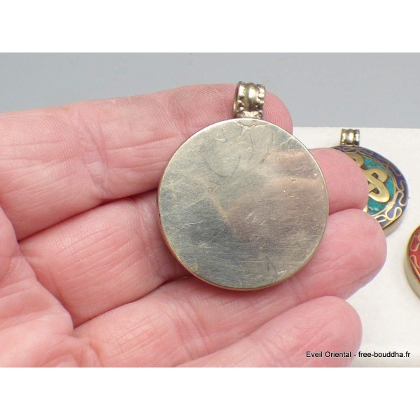 Bijou tibétain symbole Noeud infini Pendentifs tibétains bouddhistes BHP48