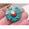Pendentif tibétain réversible Om et Dordjé Pendentifs tibétains bouddhistes BHP49
