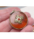 Pendentif tibétain réversible Om et Dordjé Pendentifs tibétains bouddhistes BHP49
