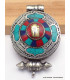 Pendentif bouddhiste ghau symbole Kalachakra Pendentifs Ghau PGA33