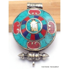 Bijou tibétain pendentif poison ghau Kalachakra Pendentifs Ghau PGA35