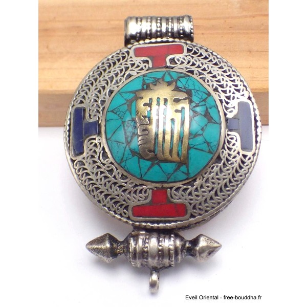 Pendentif bouddhiste ghau Kalachakra-cd Pendentifs Ghau PGA36