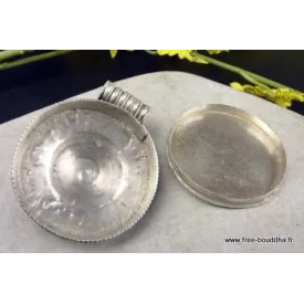 Pendentif bouddhiste Kalachakra boîte poison - Pendentifs tibétains bouddhistes