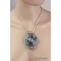Pendentif bouddhiste Kalachakra boîte poison - Pendentifs tibétains bouddhistes
