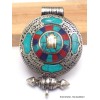 Pendentif bouddhiste Kalachakra boîte poison Pendentifs Ghau PGA37