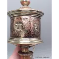 Moulin à prières tibétain 30 cm cuivre et bois - Moulins à Prières tibétains