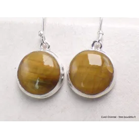 Boucles d'oreilles rondes en Nellite - Bijoux en Nellite