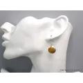 Boucles d'oreilles rondes en Nellite - Bijoux en Nellite