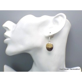 Boucles d'oreilles Septaria forme ovale Bijoux en Septarian PAC88.2