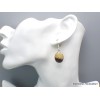 Boucles d'oreilles Septaria jaune foncé Bijoux en Septaria PAC88.3