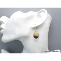 Boucles d'oreilles Septaria jaune foncé Bijoux en Septaria PAC88.3