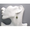 Boucles d'oreilles Moldavite et Diamant d'Herkimer Bijoux en Diamant d'Herkimer PAC99