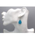 Larges Boucles d'oreilles Smithsonite forme goutte Bijoux en Smithsonite CWA51.1