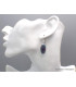 Boucles d'oreilles ovales en Rubis sur Cyanite Bijoux en Rubis sur Cyanite CWA53