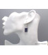 Boucles d'oreilles en Rubis sur Cyanite rectangulaires Bijoux en Rubis sur Cyanite CWA53.2