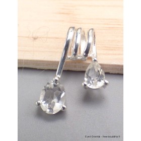 Pendentif design en Cristal de Roche facetté Pendentifs pierres naturelles CWA50