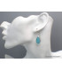 Boucles d'oreilles Smithsonite forme goutte Bijoux en Smithsonite CWA51