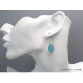 Boucles d'oreilles Smithsonite forme goutte - Bijoux en Smithsonite