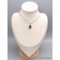 Pendentif Cyanite mousse bleu sarcelles facettée Pendentifs pierres naturelles CWA49