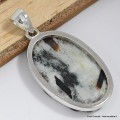 Gros Pendentif bijou Astrophyllite forme ovale Pendentifs pierres naturelles CWA54.4