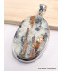 Gros Pendentif bijou Astrophyllite forme ovale Pendentifs pierres naturelles CWA54.4