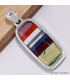 Pendentif Surfite Snowboard rectangulaire Bijoux en Fordite Agate de Détroit CWA56