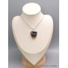 Pendentif Surfite Snowboard vert rouge Bijoux en Fordite Agate de Détroit CWA56.1